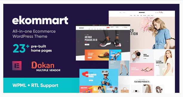 Free WooCommerce Themes: ekommart